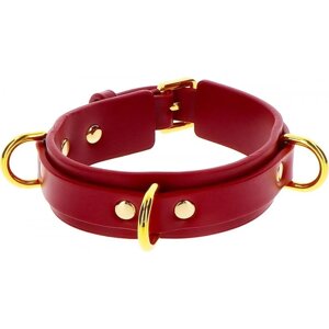 Нашийник БДСМ Taboom D-Ring Collar Deluxe (червоний)