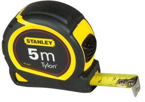 Рулетка STANLEY "Tylon"3 м х 12,7 мм. ергономічний корпус пластик + еластомер, Tylon покриття