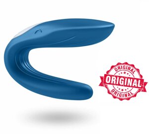 Вібратор для пар Satisfyer Німеччина 9*3,5 см Partner Whale Blue