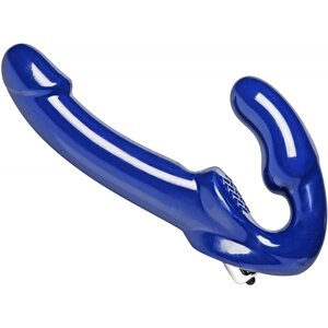 Жіночий страпон із вібрацією Revolver II Vibrating Strapless Strap On Dildo, 25,5х3 см