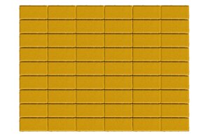 Тротуарна плитка «Цеглинка» 6 см Жовтий
