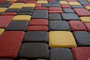 Тротуарна плитка «Старе місто» 4 см Червоний