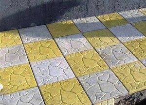 Тротуарна плитка "Хмарка" Жовтий