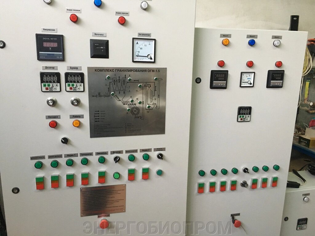 Комплект электрооборудования для линии производства пеллет від компанії ЕНЕРГОБІОПРОМ - фото 1