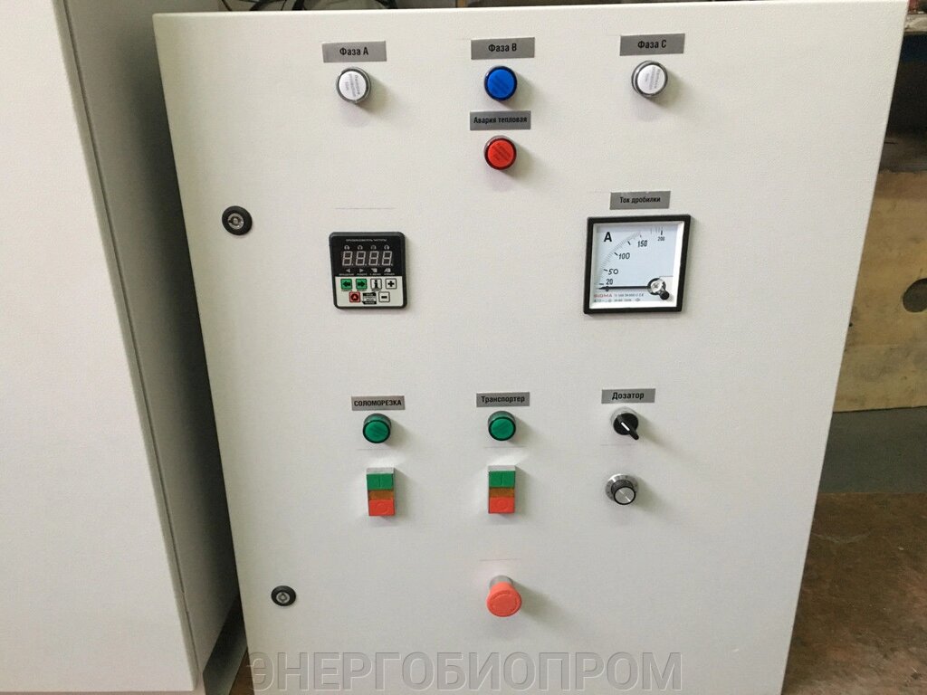 Шкаф управления соломорезкой від компанії ЕНЕРГОБІОПРОМ - фото 1