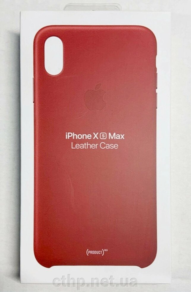 Apple iPhone XS Max Leather Case - PRODUCT RED (MRWQ2) від компанії Cthp - фото 1