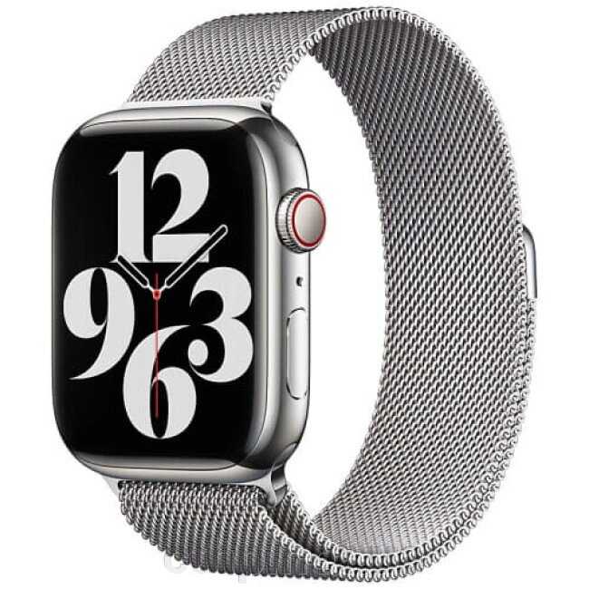 Apple Milanese Loop Band Silver (ML783) для Watch 42/44/45mm від компанії Cthp - фото 1