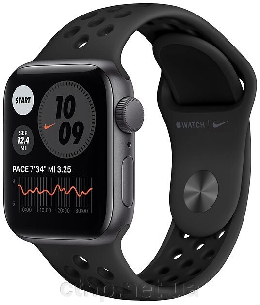 Apple Watch Nike SE GPS 40mm Space Gray Alum. Case w. Ant./Black Nike S. Band (MKQ33) від компанії Cthp - фото 1