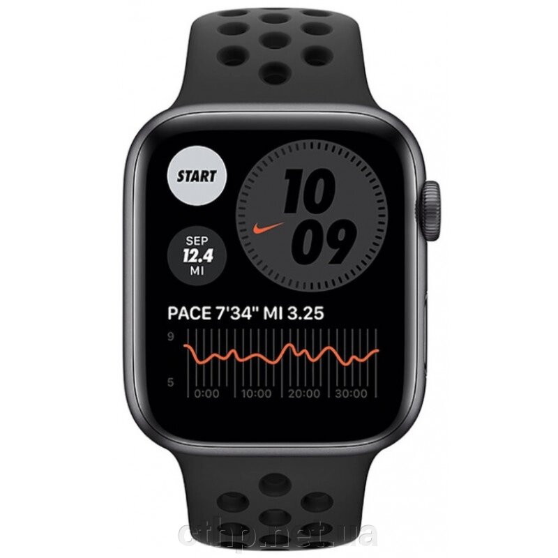 Apple Watch Nike Series 6 GPS 44mm Space Gray Aluminum Case w. Anthracite/Black Nike Sport B. (MG173) від компанії Cthp - фото 1