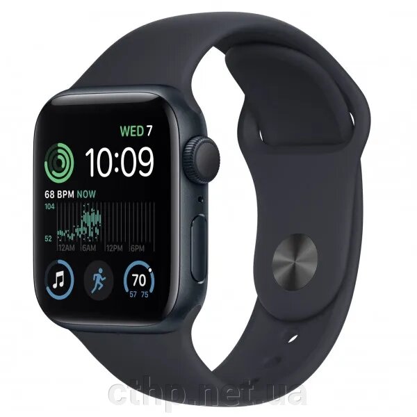 Apple Watch SE 2 GPS 40mm Midnight Aluminum Case w. Midnight S. Band - M/L (MNT83) від компанії Cthp - фото 1