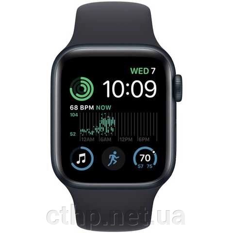 Apple Watch SE 2 GPS 44mm Midnight Aluminum Case with Midnight Sport Band (MNK03) від компанії Cthp - фото 1