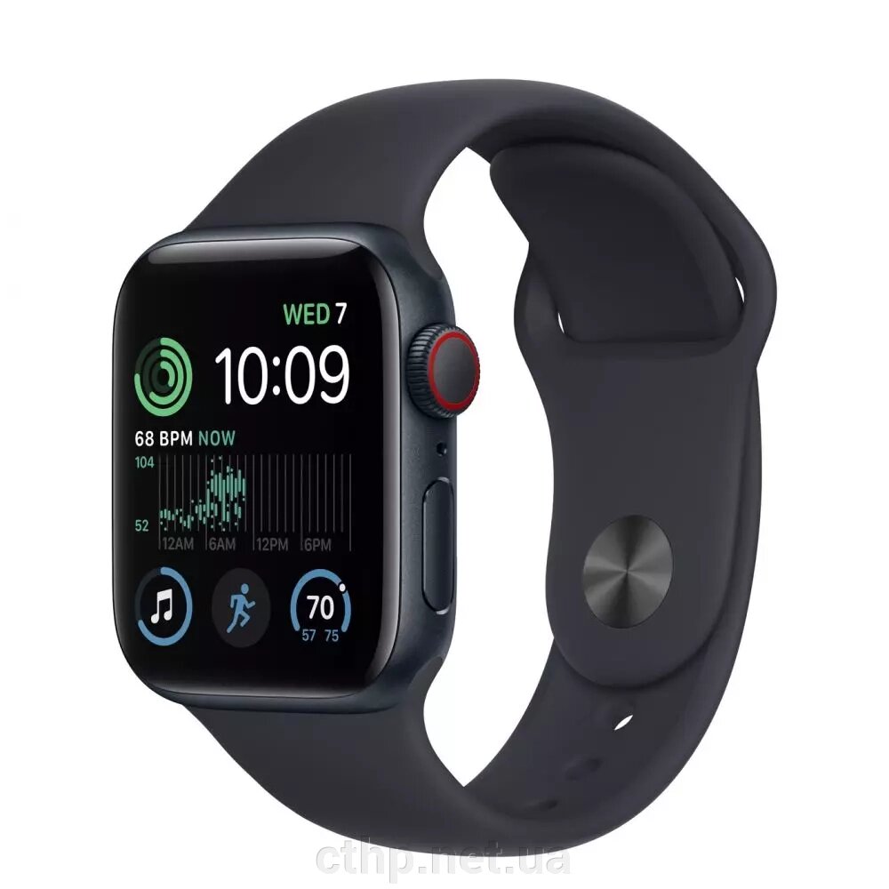 Apple Watch SE 2 GPS + Cellular 40mm Midnight Aluminum Case with Midnight Sport Band (MNPL3/MNTN3) від компанії Cthp - фото 1