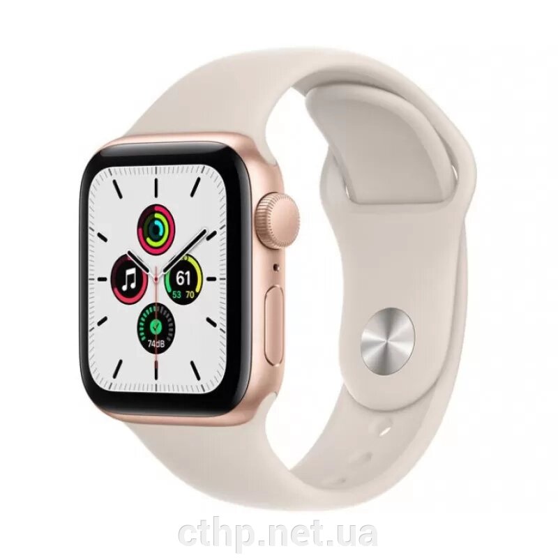 Apple Watch SE GPS 40mm Gold Aluminum Case w. Starlight S. Band (MKQ03) від компанії Cthp - фото 1