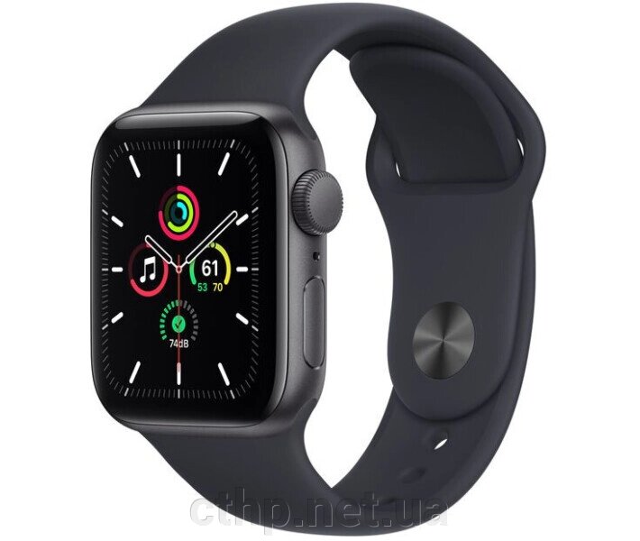 Apple Watch SE GPS 40mm Space Gray Aluminum Case w. Midnight S. Band (MKQ13) від компанії Cthp - фото 1