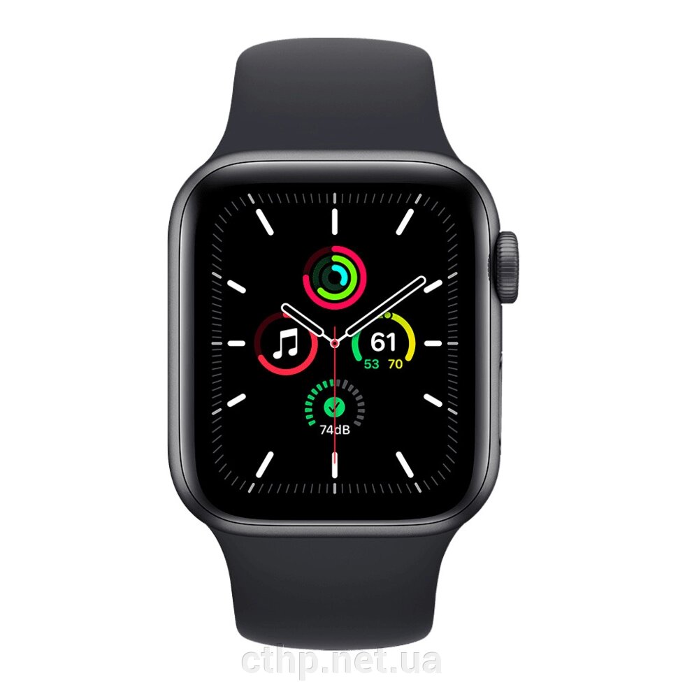 Apple Watch SE GPS + Cellular 44mm S. Gray Aluminum Case w. Midnight Sport Band (MKRR3) від компанії Cthp - фото 1