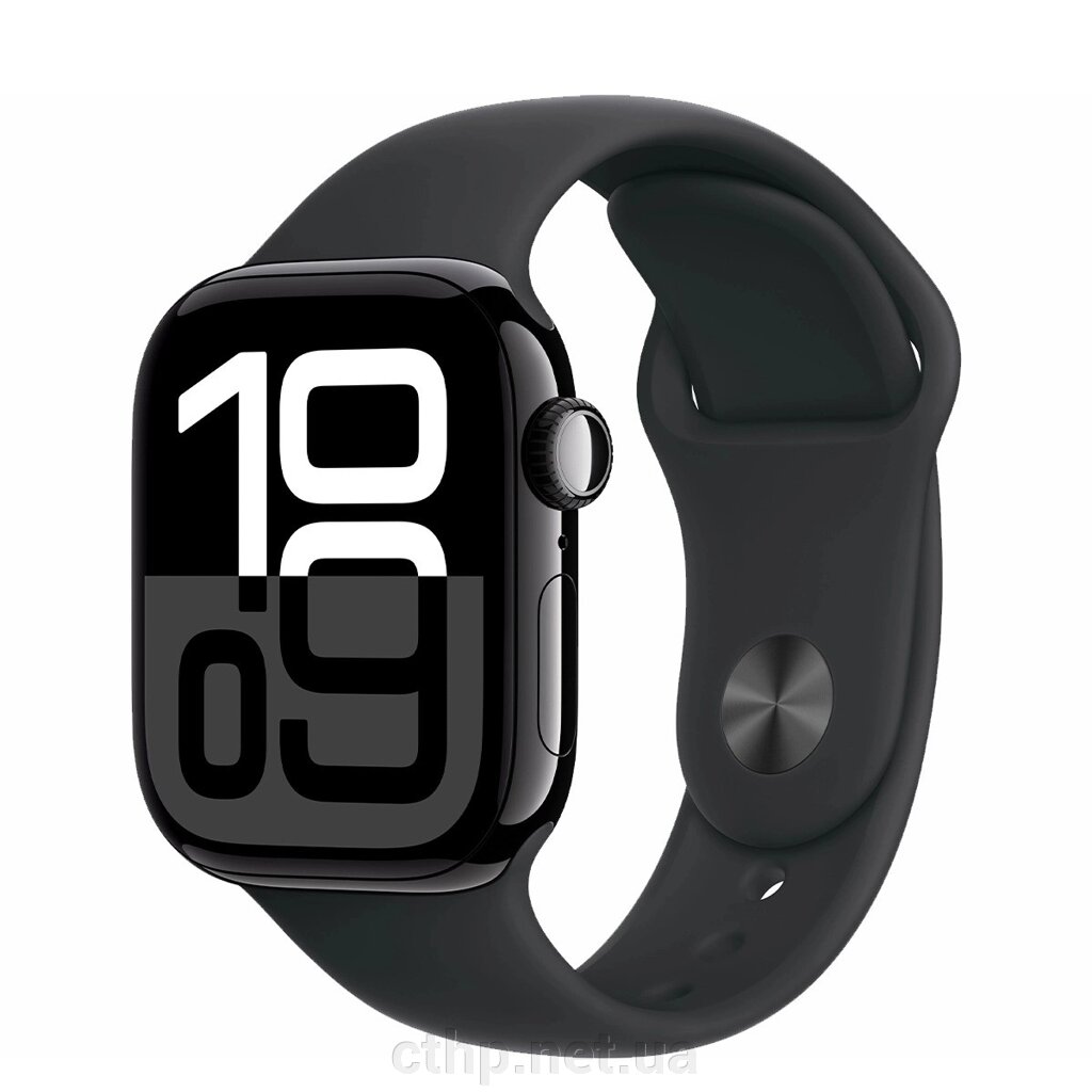 Apple Watch Series 10 GPS 42mm Jet Black Alu. Case w. Black Sport Band - M/L (MWWF3) від компанії Cthp - фото 1