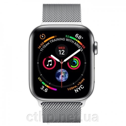 Apple Watch Series 4 GPS + LTE 40mm Steel w. Milanese l. Steel (MTUM2, MTVK2) від компанії Cthp - фото 1