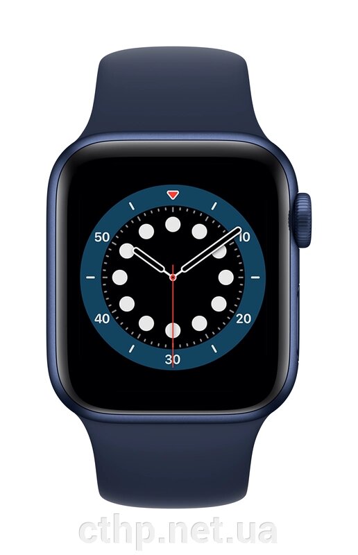 Apple Watch Series 6 GPS 44mm Blue Aluminum Case w. Deep Navy Sport B. (M00J3) від компанії Cthp - фото 1