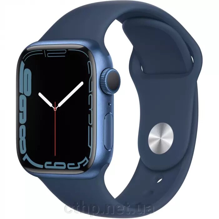 Apple Watch Series 7 GPS 41mm Blue Aluminum Case With Blue Sport Band (MKN13) від компанії Cthp - фото 1