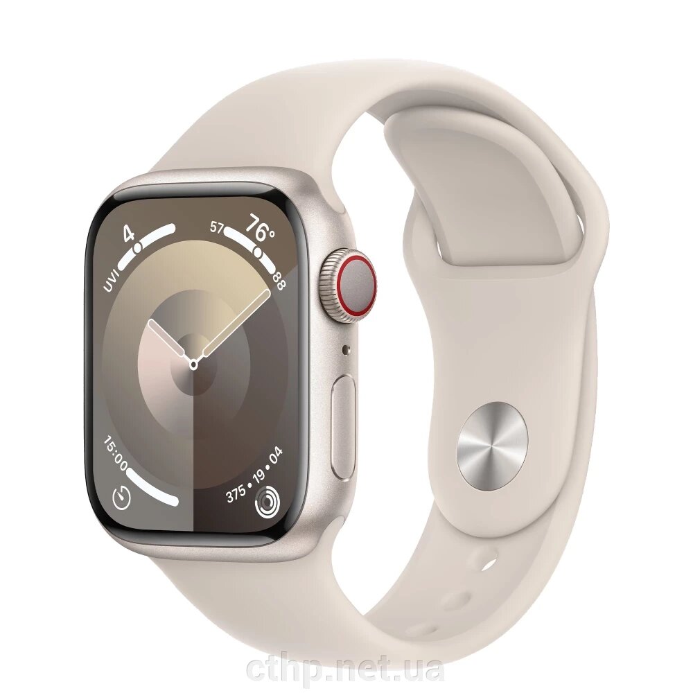 Apple Watch Series 9 GPS + Cellular 41mm Starlight Alu. Case w. Starlight Sport Band - S/M (MRHN3) від компанії Cthp - фото 1