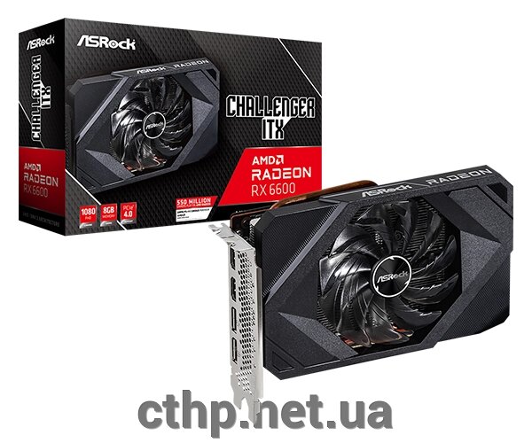 ASRock Radeon RX 6600 Challenger ITX 8GB (RX6600 CLI 8G) від компанії Cthp - фото 1