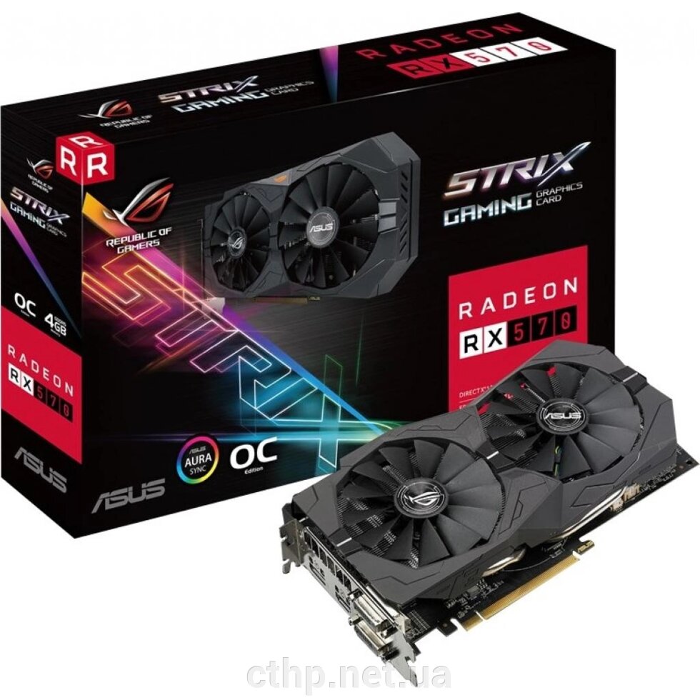 ASUS ROG-STRIX-RX570-O4G-GAMING від компанії Cthp - фото 1