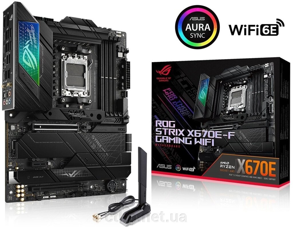 ASUS ROG STRIX X670E-F GAMING WIFI (90MB1BA0-M0EAY0) від компанії Cthp - фото 1