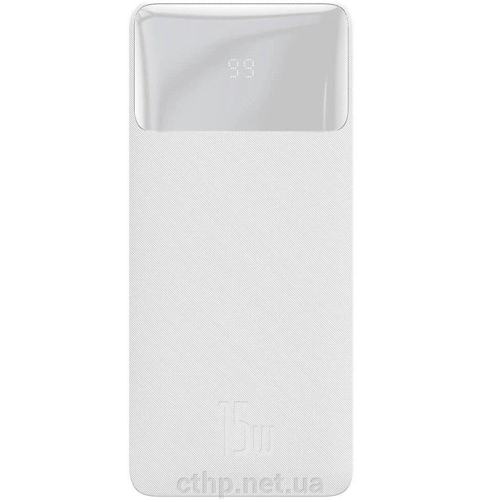 Baseus Bipow Digital Display 30000mAh 15W White (PPDML-K02) від компанії Cthp - фото 1