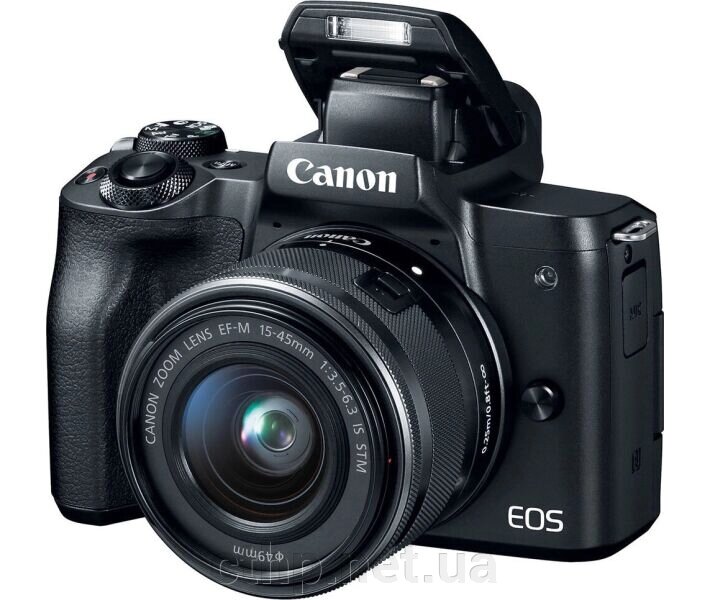 Canon EOS M50 Mark II kit (15-45mm) + Premium Live Stream kit Black (4728C059) від компанії Cthp - фото 1