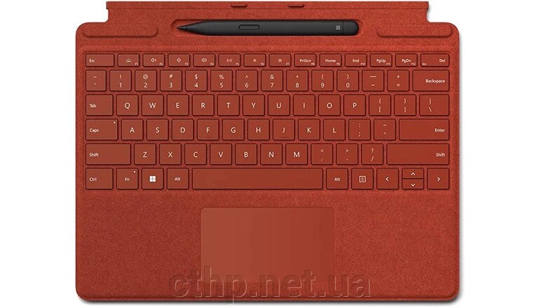 Чохол-клавіатура для планшета Microsoft Surface Pro Signature Keyboard Poppy Red with Slim Pen 2 (8X6–00021) від компанії Cthp - фото 1