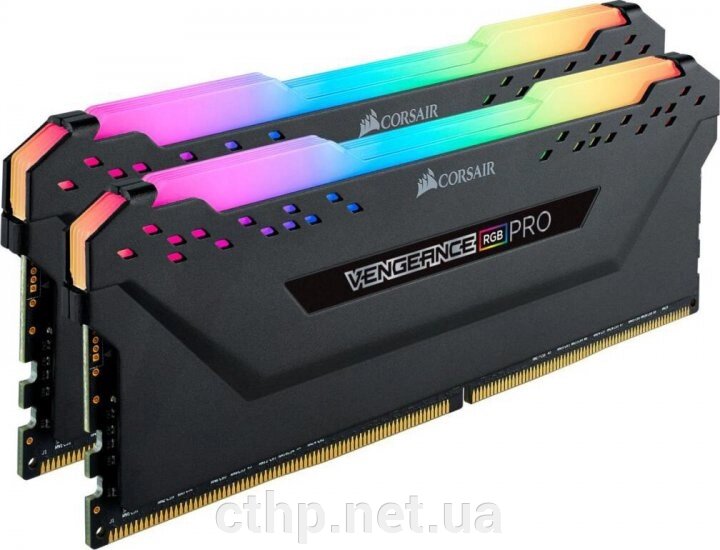 Corsair 16 GB (2x8GB) DDR4 3200 MHz Vengeance RGB Pro Black (CMW16GX4M2C3200C16) від компанії Cthp - фото 1