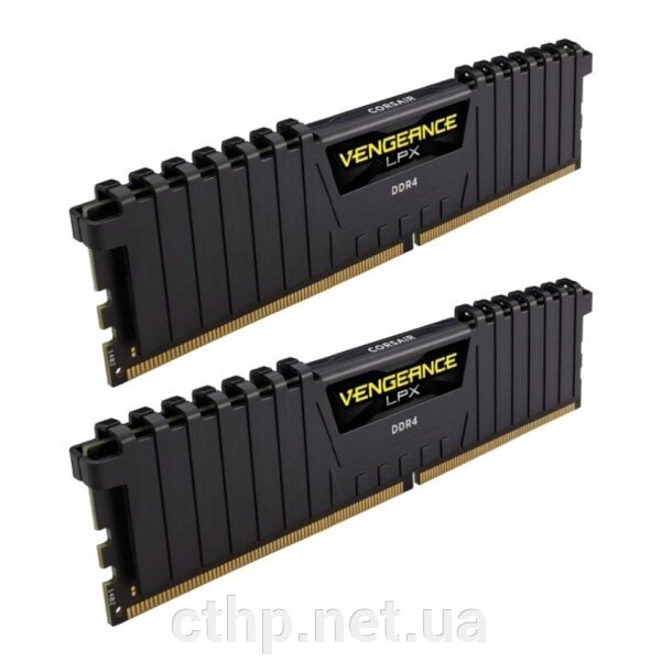 Corsair 32 GB (2x16GB) DDR4 3200 MHz Vengeance LPX Black (CMK32GX4M2E3200C16) від компанії Cthp - фото 1