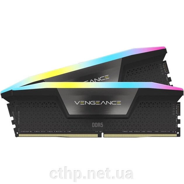 Corsair 32 GB (2x16GB) DDR5 6000 MHz Vengeance RGB (CMH32GX5M2D6000Z36K) від компанії Cthp - фото 1