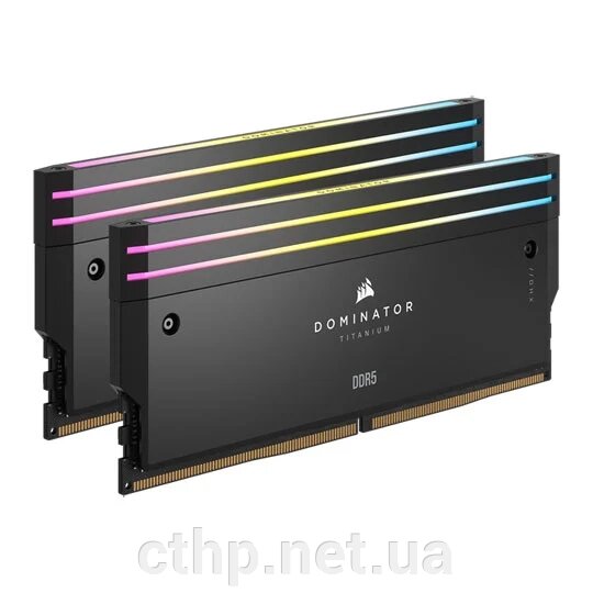 Corsair 48 GB (2x24GB) DDR5 8000 MHz Dominator Titanium RGB (CMP48GX5M2X8000C38) від компанії Cthp - фото 1