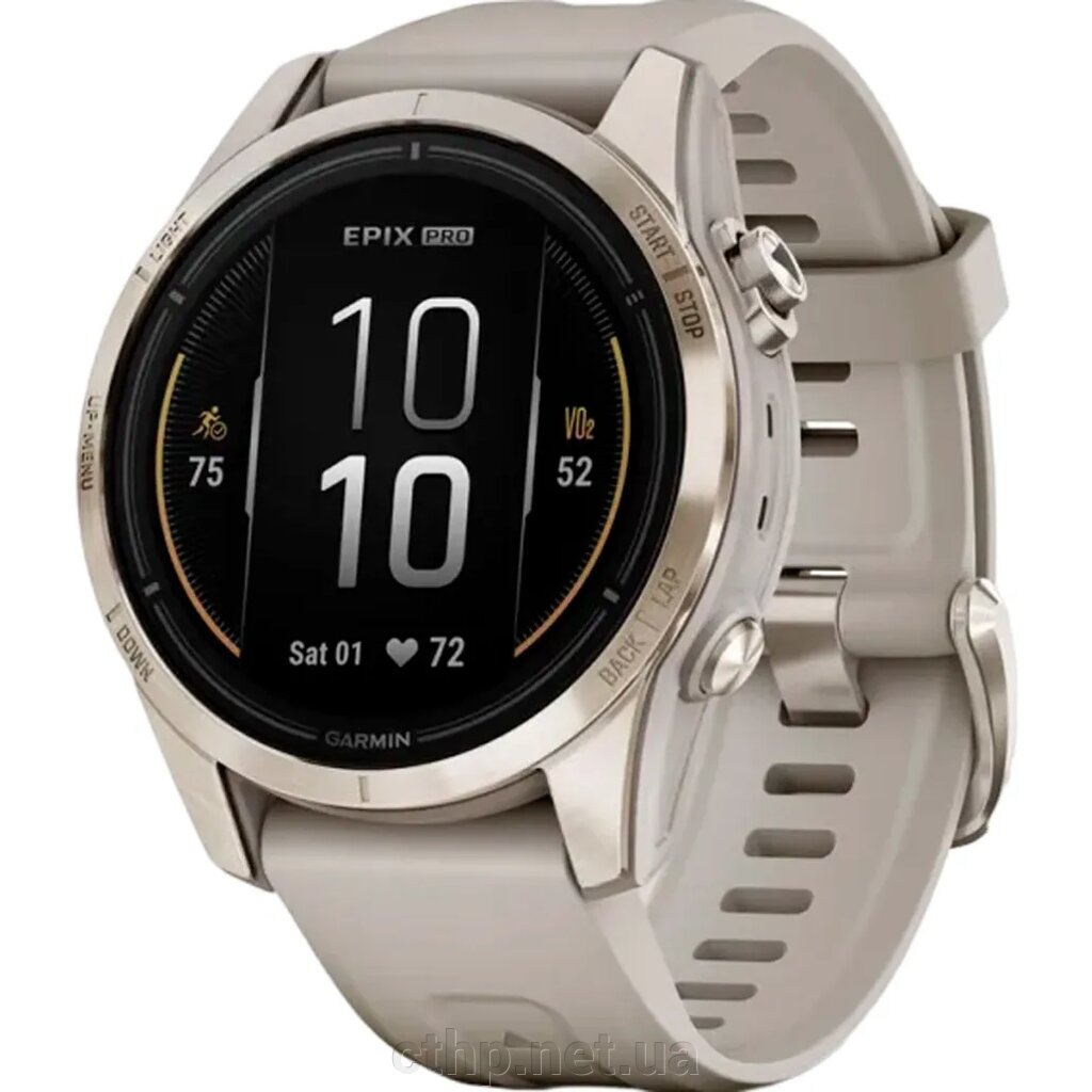 Garmin Epix Pro Gen 2 Sapphire 42mm Soft Gold w. Light S. Band (010-02802-10/11) від компанії Cthp - фото 1