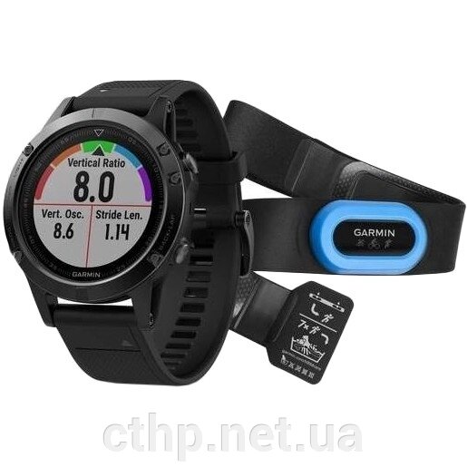 Garmin Fenix ​​5 Sapphire HRM-Tri Bundle (010-01688-31) від компанії Cthp - фото 1