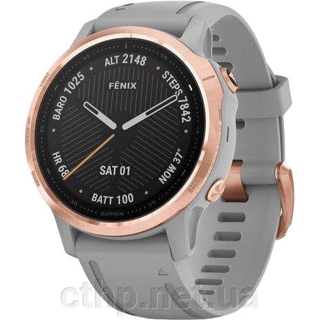 Garmin Fenix ​​6S Rose Gold-tone with Powder Gray Band (010-02159-21 / 20) від компанії Cthp - фото 1