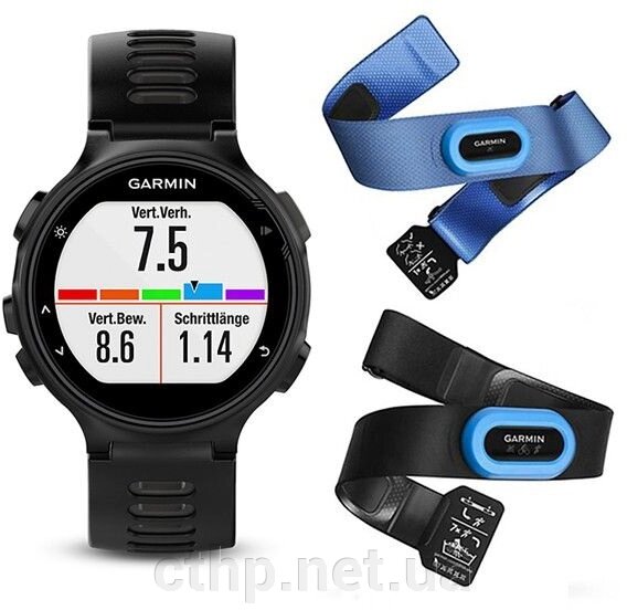 Garmin Forerunner 735XT Tri-Bundle Black / Gray (010-01614-09) від компанії Cthp - фото 1