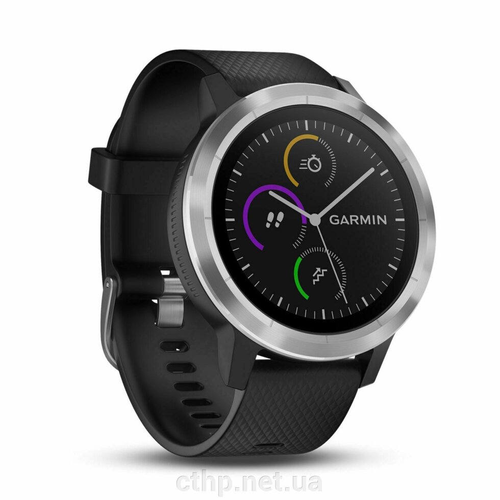 Garmin Vivoactive 3 Black/Silver (010-01769-00) від компанії Cthp - фото 1