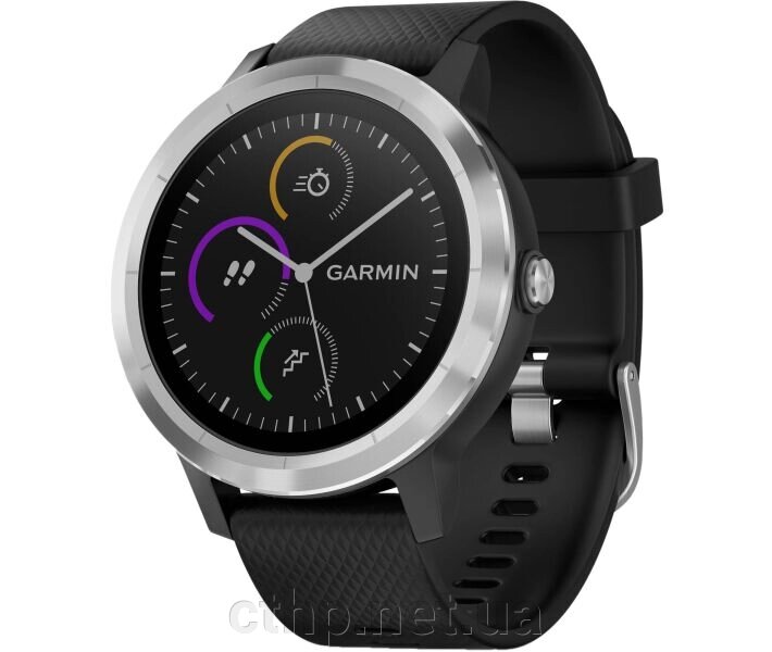 Garmin Vivoactive 3 Black with Stainless (010-01769-01) від компанії Cthp - фото 1