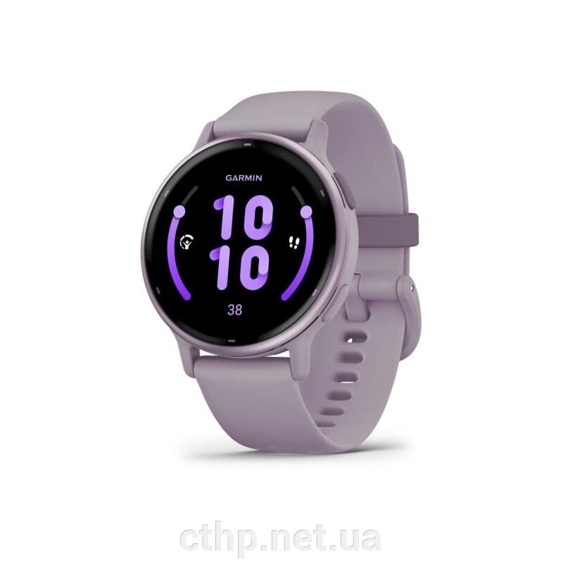 Garmin vivoactive 5 Metallic Orchid Aluminum Bezel with Orchid Case and Silicone (010-02862-13/53) від компанії Cthp - фото 1