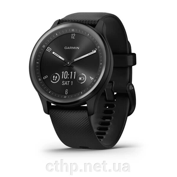 Garmin Vivomove Sport Black Case and S. Band w. Slate Accents (010-02566-00) від компанії Cthp - фото 1