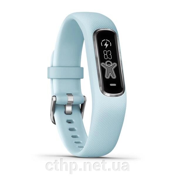 Garmin Vivosmart 4 Azure Blue with Silver Hardware Small/Medium (010-01995-24/14) від компанії Cthp - фото 1