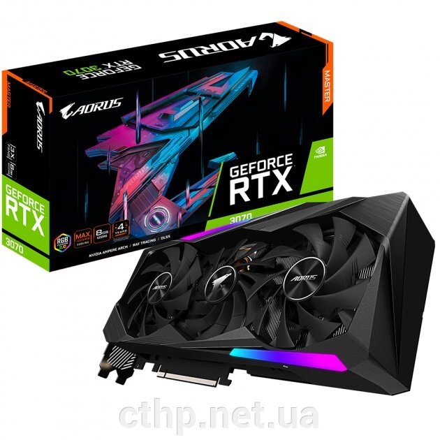 GIGABYTE AORUS GeForce RTX 3070 MASTER 8G rev. 2.0 (GV-N3070AORUS M-8GD rev. 2.0) від компанії Cthp - фото 1