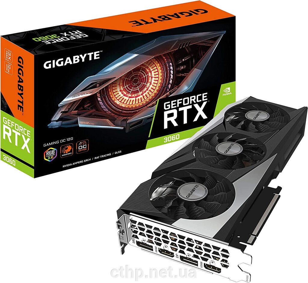 GIGABYTE GeForce RTX 3060 GAMING OC 12G (GV-N3060GAMING OC-12GD) від компанії Cthp - фото 1