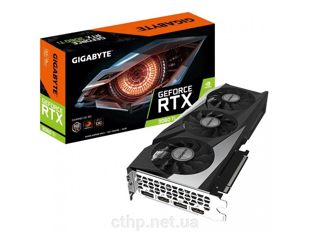 GIGABYTE GeForce RTX 3060 Ti GAMING OC 8G rev. 2.0 (GV-N306TGAMING OC-8GD rev. 2.0) від компанії Cthp - фото 1