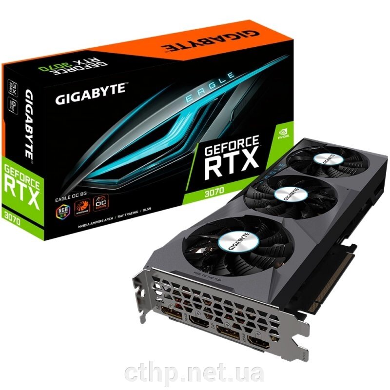 GIGABYTE GeForce RTX 3070 EAGLE OC 8G (GV-N3070EAGLE OC-8GD) від компанії Cthp - фото 1