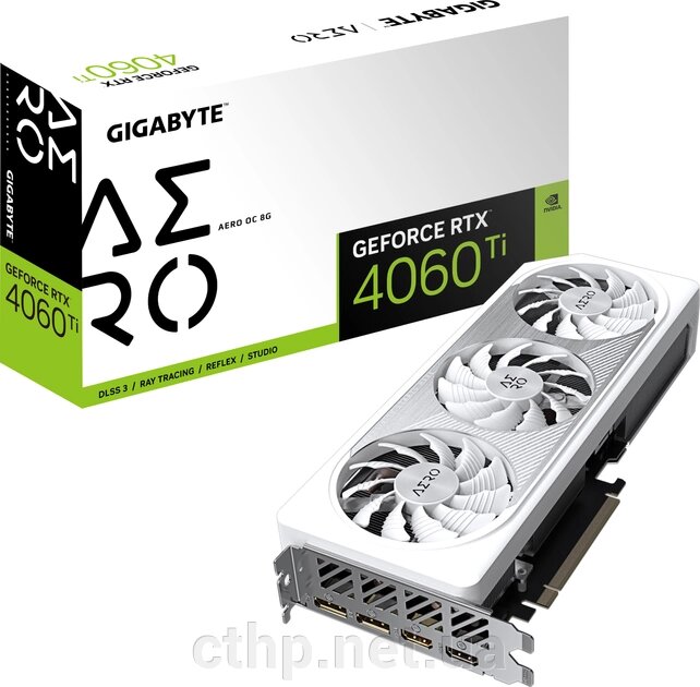 GIGABYTE GeForce RTX 4060 Ti AERO OC 8G (GV-N406TAERO OC-8GD) від компанії Cthp - фото 1