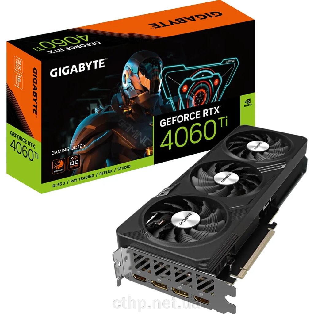 GIGABYTE GeForce RTX 4060 Ti GAMING OC 16G (GV-N406TGAMING OC-16GD) від компанії Cthp - фото 1