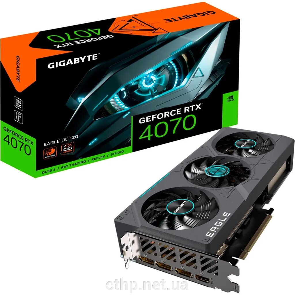 GIGABYTE GeForce RTX 4070 EAGLE OC 12G (GV-N4070EAGLE OC-12GD) від компанії Cthp - фото 1